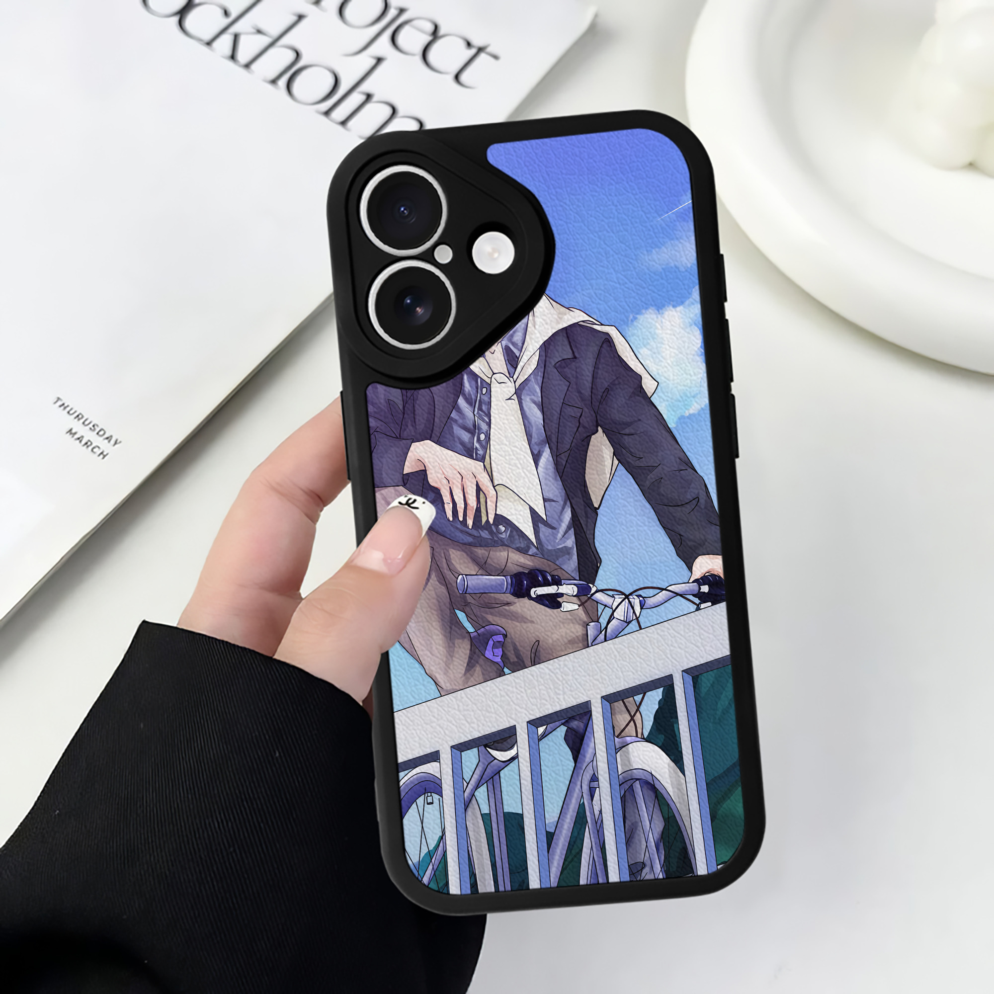 （画像用） SLAM DUNK／スラムダンク 【iPhone 16シリーズ対応】シリコンスマホケース（レザー調） 材質：シリコン